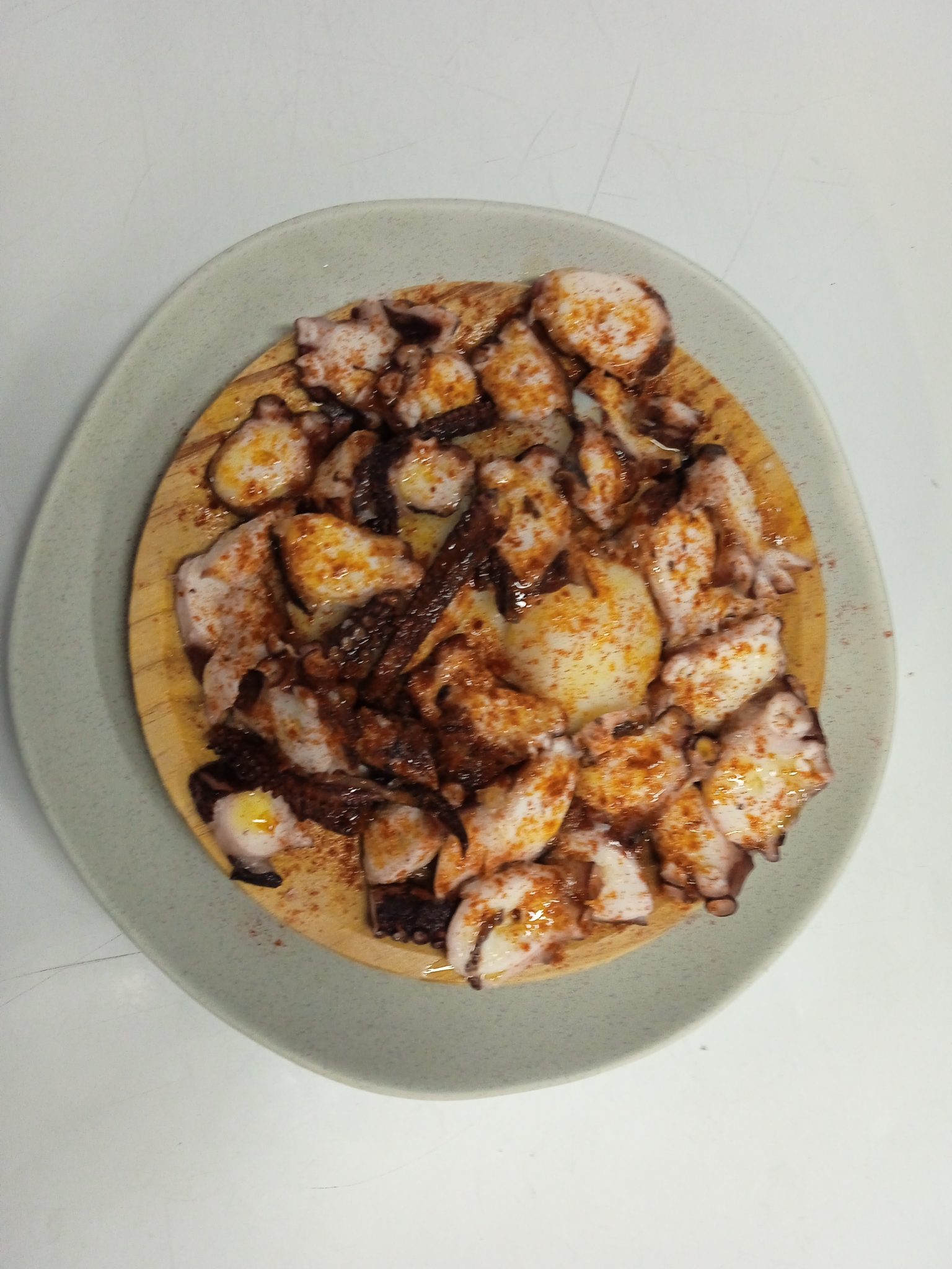 Plato de pulpo: comida para llevar